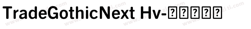 TradeGothicNext Hv字体转换